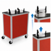 Thumbnail image #3 for Atlas Metal MEPD3H-10-1/8 Heated Mobile Plate Dispenser, 10 1/8