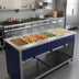Thumbnail image #2 for Atlas Metal INFIH-6 Mobile Hot Food Unit, 6-Well, Open Cabinet Base
