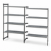 Thumbnail image #3 for Cambro Camshelving Basics Plus 5-Tier Louvered Polymer Add-On Shelving Unit, 21 x 36 x 84 Inches, Brushed Graphite