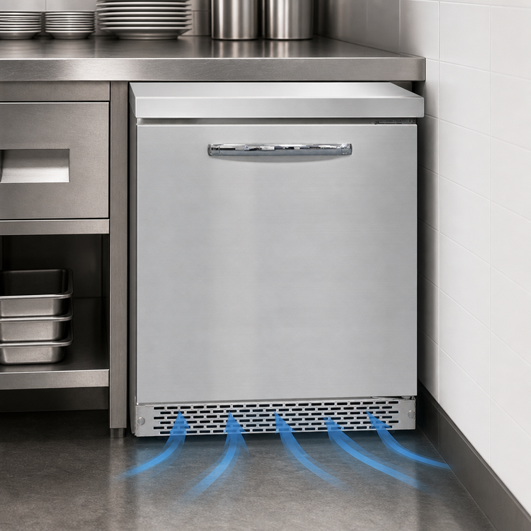 Product image #3 for Continental Refrigerator SWF27N-FB 27-Inch Front-Breathing Worktop Freezer with Solid Door
