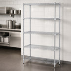 Thumbnail image #3 for Quantum WR63-1436S-5 5-Shelf 36"W x 14"D x 63"H 304 Stainless Steel Wire Shelving Starter Kit