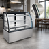 Thumbnail image #3 for Omcan 60-Inch Curved Glass Floor Refrigerated Showcase, 18.89 Cu. Ft., See-Thru, 3-Shelf