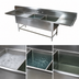 Thumbnail image #3 for John Boos Pro-Bowl 3-Compartment Stainless Steel Sink with Left & Right 30-Inch Drainboards, 12-Inch Deep Bowls