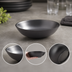 Thumbnail image #4 for American Metalcraft 12 oz Round Black Matte Melamine Bowl