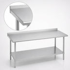 Thumbnail image #3 for Duke Manufacturing 316S-3060-2R Stainless Steel Work Table, 60 x 30 x 36 in, 16-Gauge 300-Series Top, Riser and Undershelf