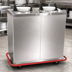 Thumbnail image #3 for Carter-Hoffmann (Middleby) EPD3S9 Enclosed Unheated 3-Silo 9-Inch Round Plate Dispenser Cart, Stainless Steel