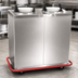Thumbnail image #3 for Carter-Hoffmann Enclosed Unheated 3-Silo 9-Inch Plate Dispenser Cart
