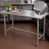 Thumbnail image #3 for Advance Tabco 48-Inch x 24-Inch 16-Gauge 304 Stainless Steel Top Work Table, Open Base