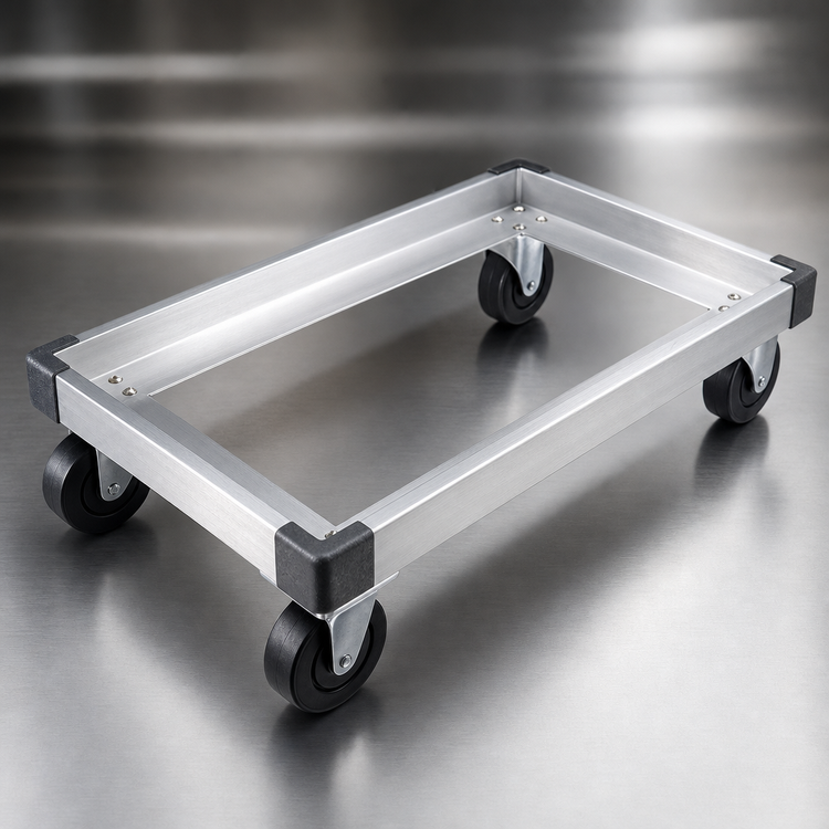Product image #3 for Metro 30 x 18 Inch Aluminum Made-to-Order Truck Dolly Frame with Wraparound Bumper