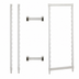 Thumbnail image #4 for Cambro Camshelving Premium Stationary Post Kit, 21-Inch x 84-Inch, Speckled Gray