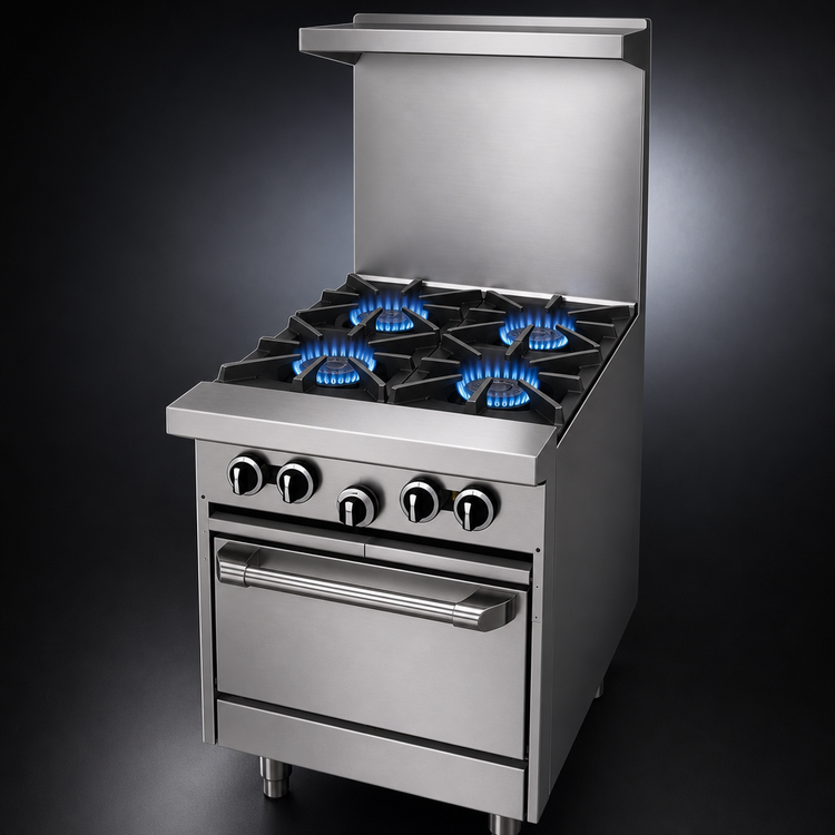 Product image #3 for Garland G Starfire Pro 24-Inch Gas Restaurant Range with 4 Open Burners and Space-Saver Oven