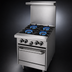 Thumbnail image #3 for Garland G Starfire Pro 24-Inch Gas Restaurant Range with 4 Open Burners and Space-Saver Oven