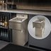 Thumbnail image #4 for BK Resources Slimline 1-Compartment Stainless Steel Underbar Dump Sink with Soap Dispenser and Towel Dispenser, 15-1/2 Inch Wide