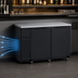 Thumbnail image #3 for Turbo Air Super Deluxe 2-Section Narrow Self-Contained Back Bar Cooler with Solid Doors, 16.46 Cu. Ft.