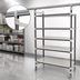 Thumbnail image #3 for Cambro Camshelving Elements XTRA High Density Top Rail Mobile Starter Unit, 18 x 48 x 80 Inches, 5-Tier Overhead Track Shelving