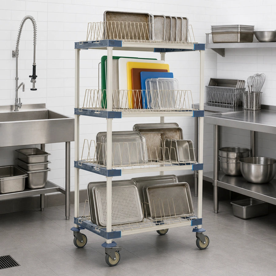 4-Tier Mobile Drying Rack
