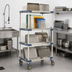 Thumbnail image #4 for MetroMax 4 36-Inch Wide 4-Tier Mobile Drying Rack Unit for Trays, Cutting Boards, Sheet Pans and Steam Pans