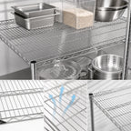 Thumbnail image #3 for Metro Super Erecta 3660NS Super Wide Stainless Steel Wire Shelf, 60W x 36D