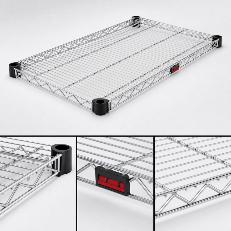 Product image #3 for QuadTruss Quad-Adjust Wire Shelf, 54 x 21 Inches, Chrome-Plated