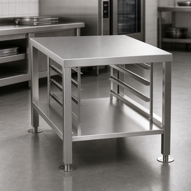Product image #2 for Alto-Shaam Vector H/W Stainless Steel Equipment Stand with Seismic Feet, Racks, and Shelf
