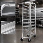 Thumbnail image #3 for Channel Manufacturing 517AP6 Mobile All-Welded Aluminum End-Load Platter Rack, 9-Platter Capacity, 10.5-Inch Platters, 6-Inch Centers