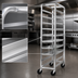 Thumbnail image #3 for Mobile All-Welded Aluminum End-Load Platter Rack, 9-Platter Capacity