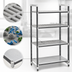 Thumbnail image #3 for Cambro Camshelving Elements XTRA 4-Tier Stationary Starter Shelving Unit, 21 x 54 x 64 Inches, Vented and Solid, Speckled Gray