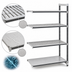 Thumbnail image #3 for Cambro Camshelving Elements XTRA 4-Tier Stationary Add-On Polymer Shelving Unit, 18 x 24 x 72 Inches, Louvered & Solid, Speckled Gray