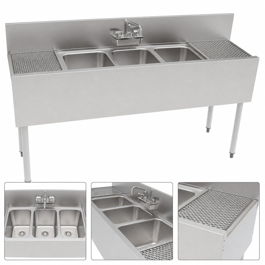 Triple Compartment Sink