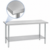 Thumbnail image #3 for Duke Manufacturing Stainless Steel Work Table with Undershelf, 120 x 24 Inches, 36 Inches High