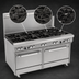Thumbnail image #3 for Southbend Ultimate 60-Inch Gas Restaurant Range with 9 Burners and 2 Standard Ovens