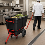 Thumbnail image #3 for Rubbermaid Commercial Products FG131641BLA Towable Trainable Tilt Truck, 1 Cubic Yard, 2,100 lb Capacity, Black