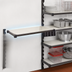 Thumbnail image #3 for Cambro Camshelving Elevation Wall Mounted Add-On Shelf Kit, 18 x 48 Inches, Solid Shelf Plates, Brushed Graphite