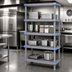 Thumbnail image #3 for Millenia 5-Shelf Gray Polymer Stationary Starter Shelving Unit, 30W x 18D x 74H