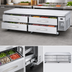 Thumbnail image #3 for Kool-It Signature 96-Inch 4-Drawer Refrigerated Chef Base Refrigerator with Stainless Steel Top