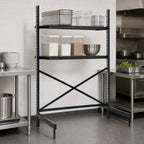Thumbnail image #3 for Metro SmartLever SM863030-KIT Cantilevered Steel Shelving Starter Kit for 30" W x 30" D Shelves, 86-3/8" High