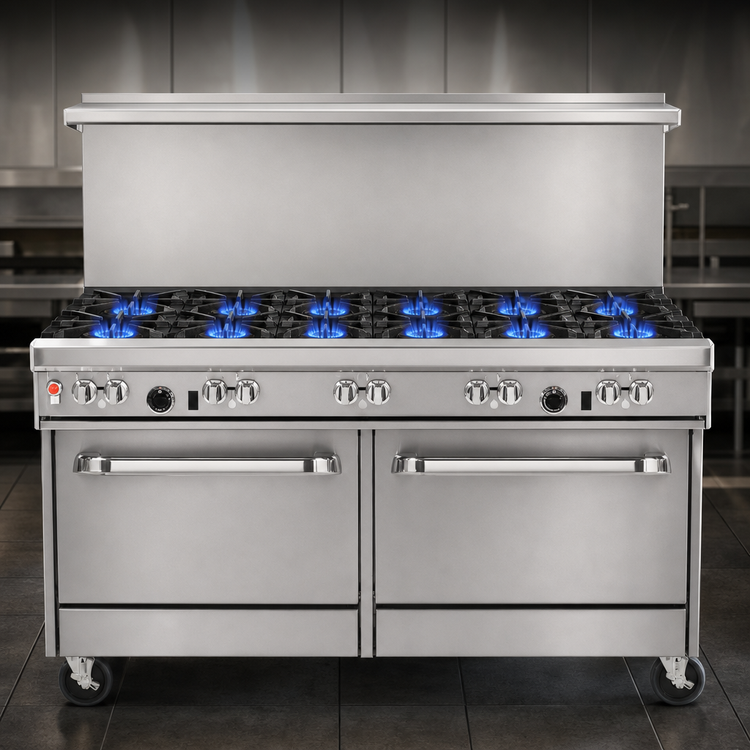 Product image #3 for Southbend Ultimate 60-Inch Gas Restaurant Range with 10 Burners, Standard Oven, and Convection Oven