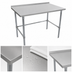 Thumbnail image #3 for John Boos Stallion 84-Inch x 36-Inch 14-Gauge 300-Series Stainless Steel Work Table with Rear Up-Turn and Galvanized Base