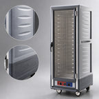 Thumbnail image #3 for Metro C5 Insulation Armour C539-MFC-L-GY Full-Height Mobile Moisture Heated Holding & Proofing Cabinet, 35-Pan, Clear Polycarbonate Door