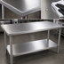 Thumbnail image #3 for Eagle Spec-Master Stainless Steel Flat Top Commercial Work Table with Undershelf, 72 x 36 Inches