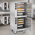Thumbnail image #3 for FWE MTU-5-5 Mobile Split-Cavity Moisture Heated Holding Cabinet with Dutch Doors