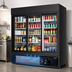 Thumbnail image #3 for Everest Refrigeration EMGR69B Three-Section Reach-In Sliding Glass Door Merchandiser Refrigerator, 69 Cu. Ft.