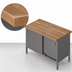 Thumbnail image #3 for John Boos EBSW7-3048 48-Inch x 30-Inch Enclosed Base Wood Top Work Table with Sliding Doors