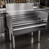 Thumbnail image #3 for Glastender Free Standing Stainless Steel Underbar Liquor Steps, 30-Inch W x 24-Inch D, 4-Step