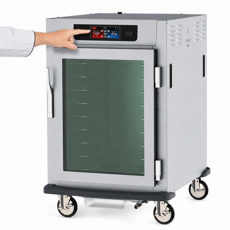 Product image #3 for Metro C5 9 Series 1/2 Height Mobile Controlled Humidity Heated Holding and Proofing Cabinet with Glass Door
