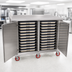 Thumbnail image #3 for Carter-Hoffmann Economy Enclosed Two-Door Stainless Steel Patient Tray Cart, 32-Tray Capacity