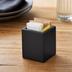 Thumbnail image #3 for American Metalcraft Square Black Wood Condiment Caddy Box