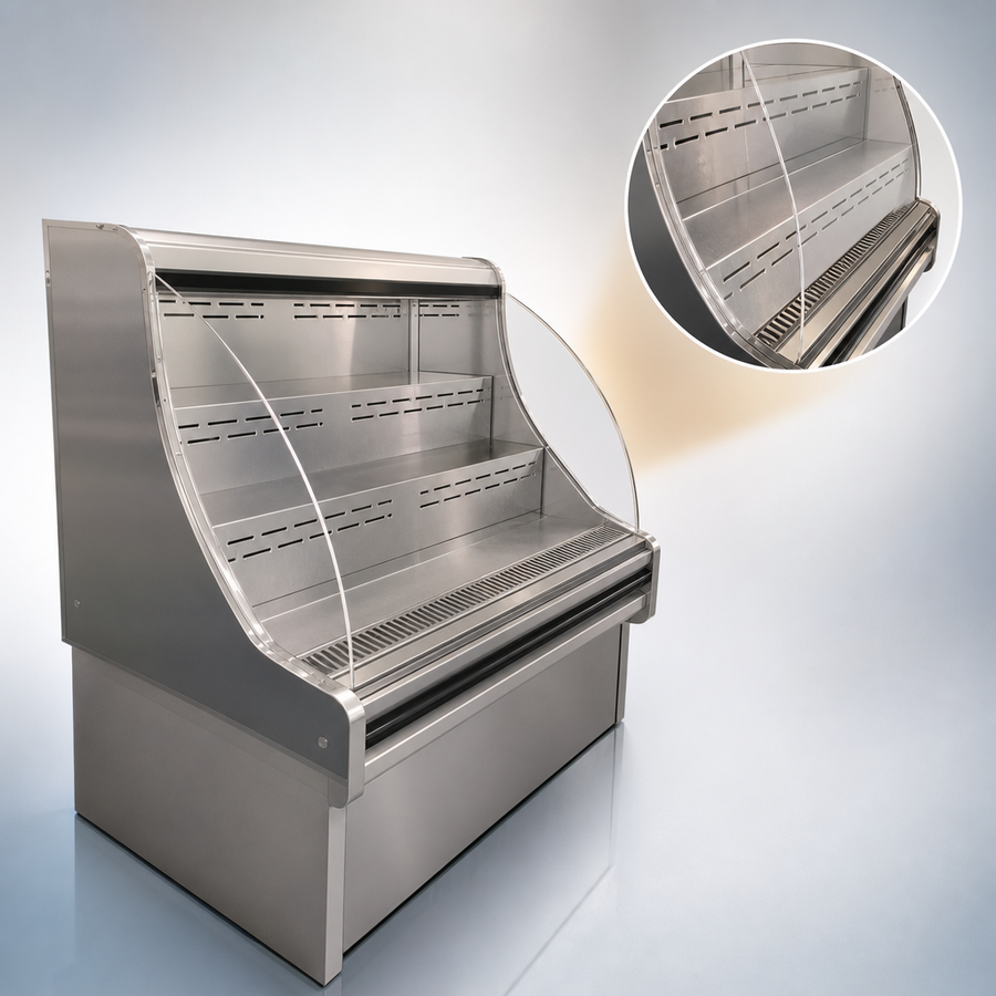 Curved Glass Display Front