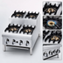 Thumbnail image #3 for Supreme JHPE-4-436 36 Inch Gas Countertop Step-Up Hot Plate with 8 Burners