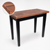 Thumbnail image #4 for John Boos Blended American Black Walnut Wood Top Work Table, 36 x 25 x 34-3/4 Inches, 1-1/2 Inch Edge Grain Top, Oil Finish, Painted Wood Base, Tapered Legs